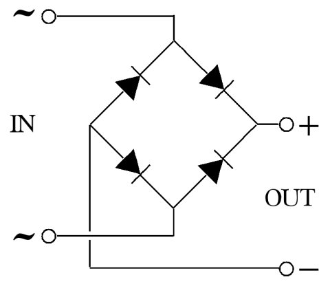 Resultado de imagen para circuito rectificador sencillo